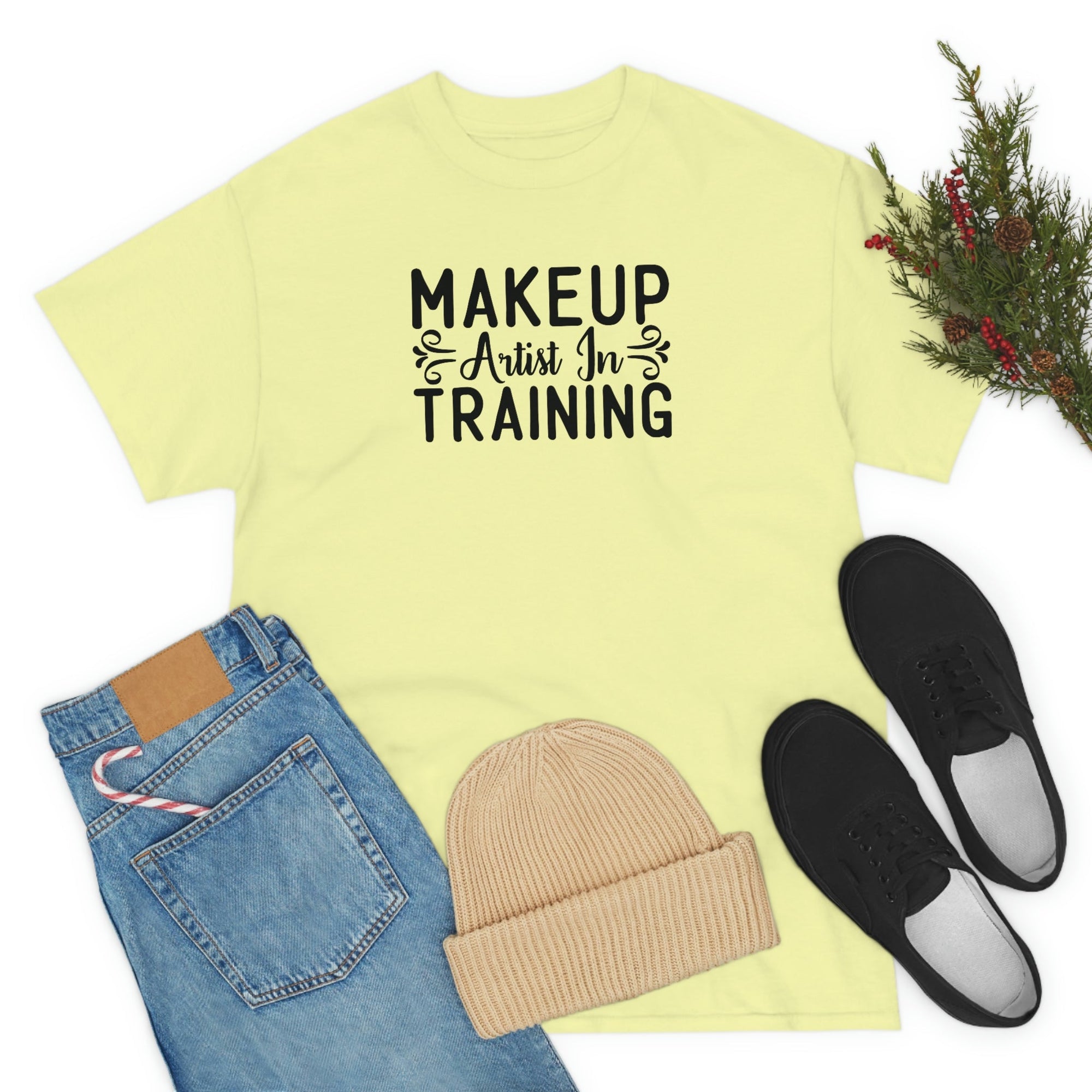 Makeup Artist in Training Cotton Tee T-Shirt Pink Sweetheart