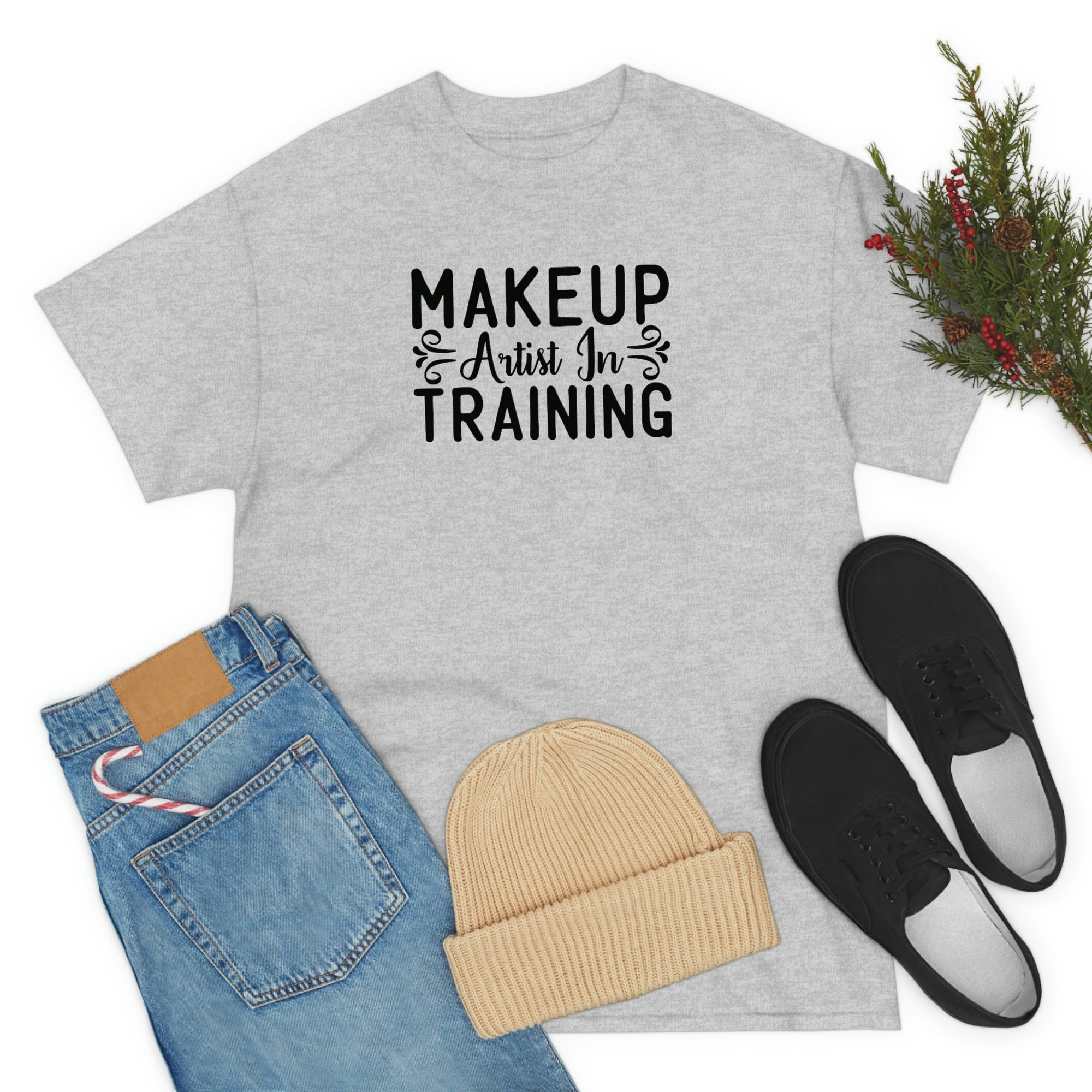 Makeup Artist in Training Cotton Tee T-Shirt Pink Sweetheart