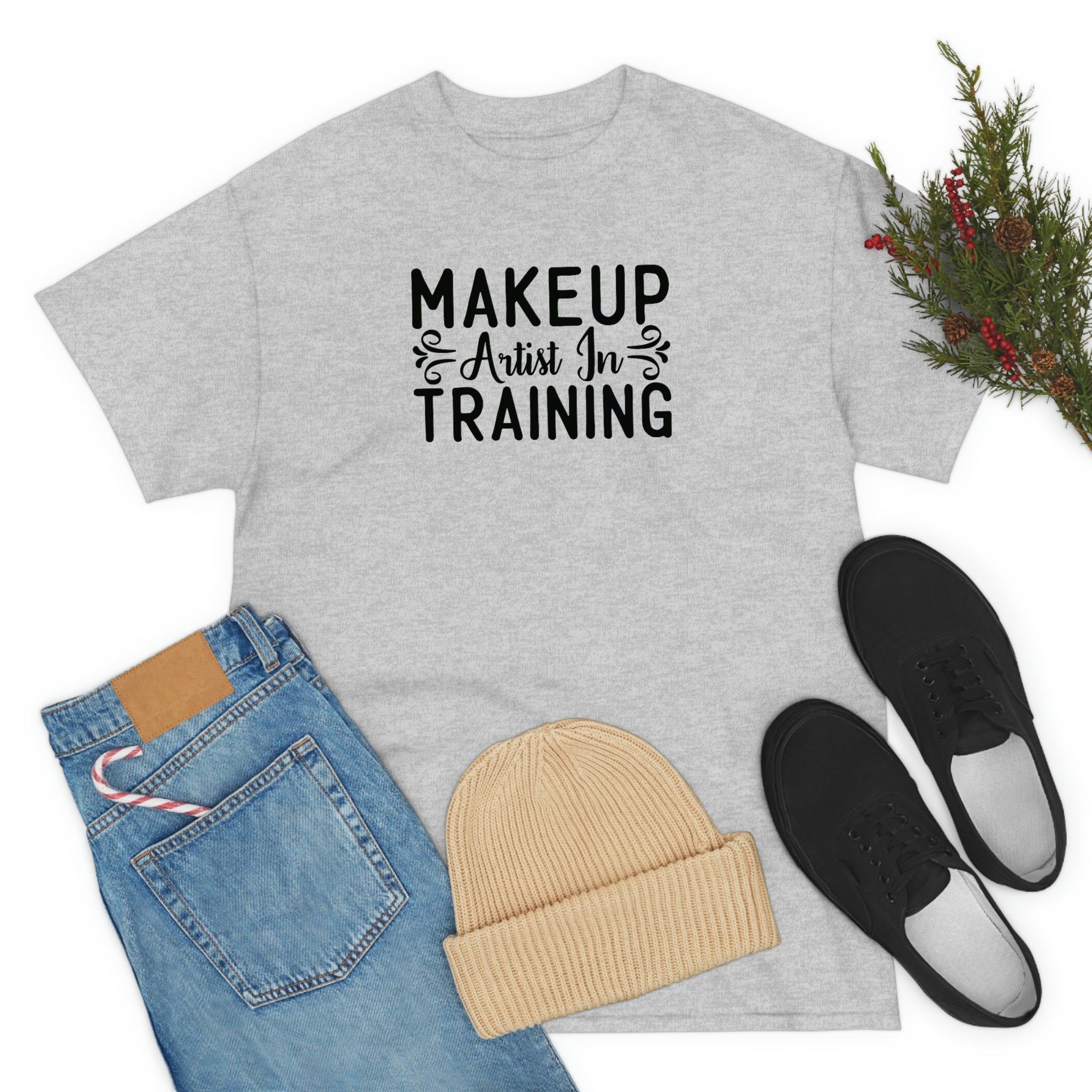 Makeup Artist in Training Cotton Tee T-Shirt Pink Sweetheart