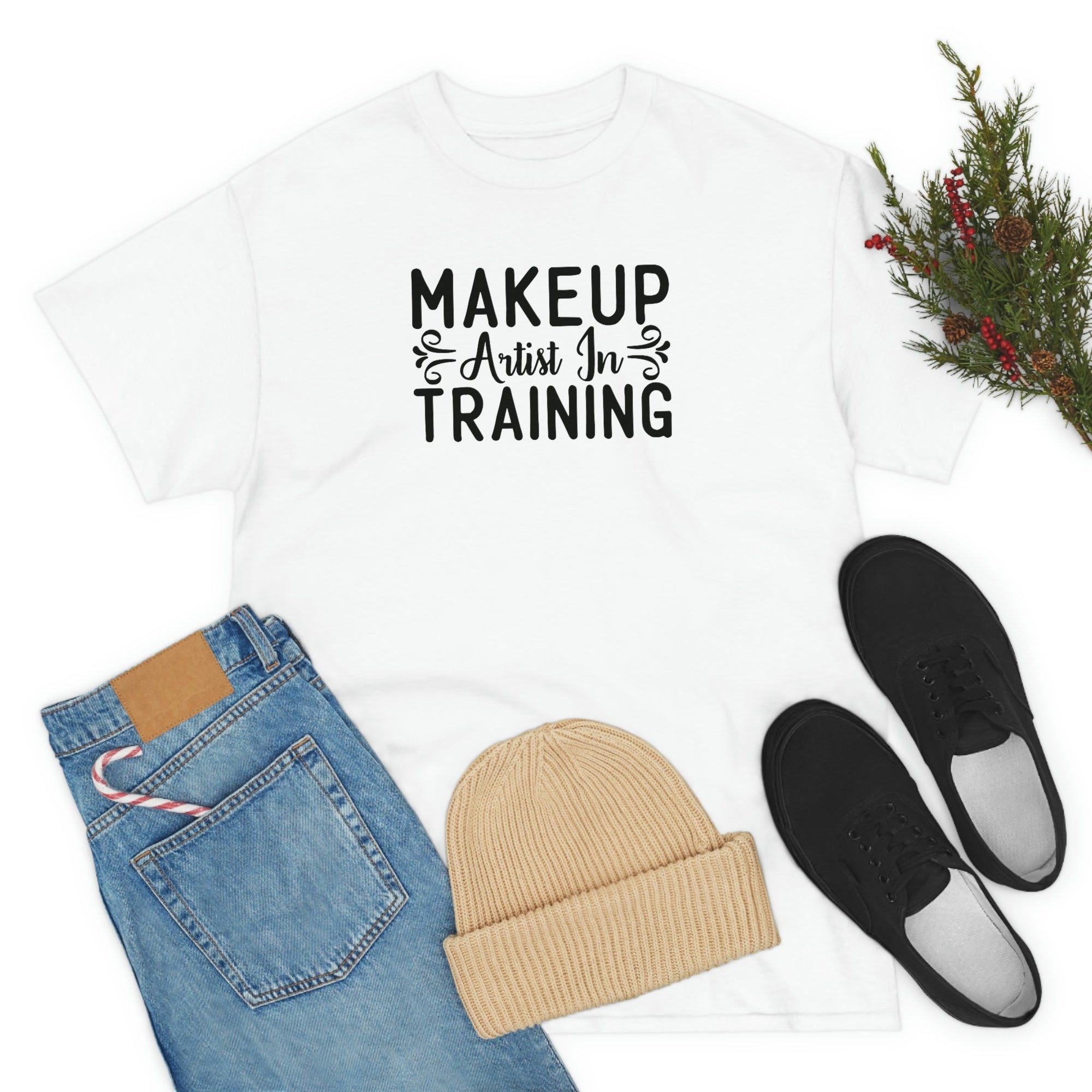 Makeup Artist in Training Cotton Tee T-Shirt Pink Sweetheart