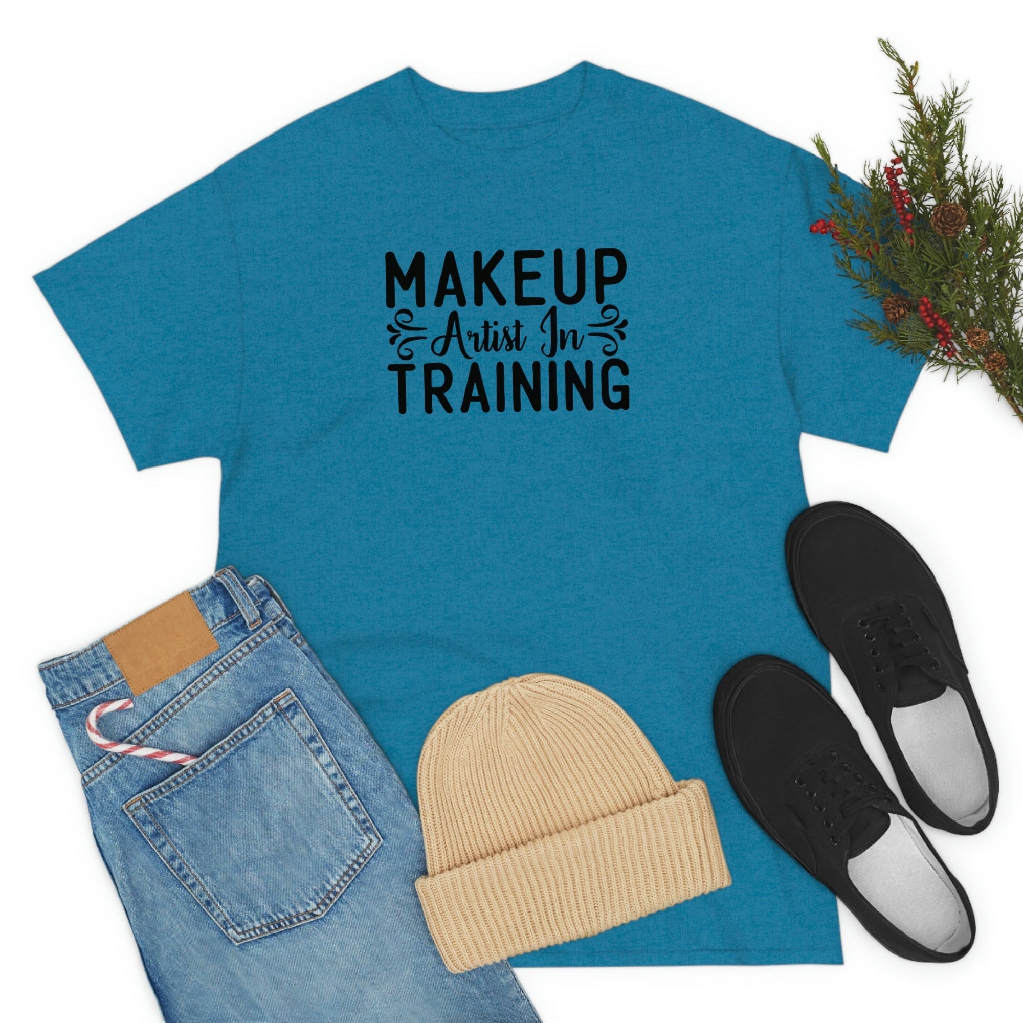 Makeup Artist in Training Cotton Tee T-Shirt Pink Sweetheart