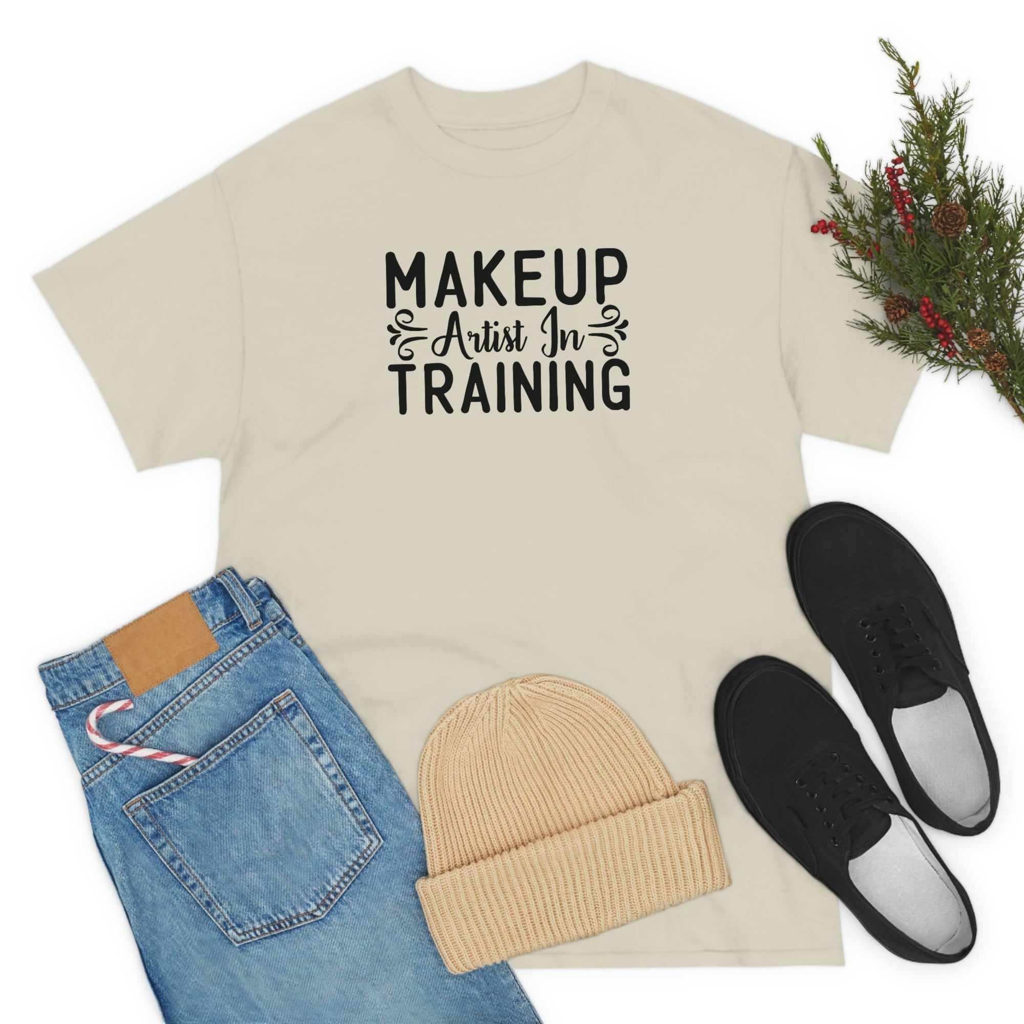 Makeup Artist in Training Cotton Tee T-Shirt Pink Sweetheart
