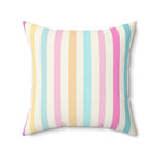 Marshmallow Candy Puff Square Pillow Home Decor Pink Sweetheart