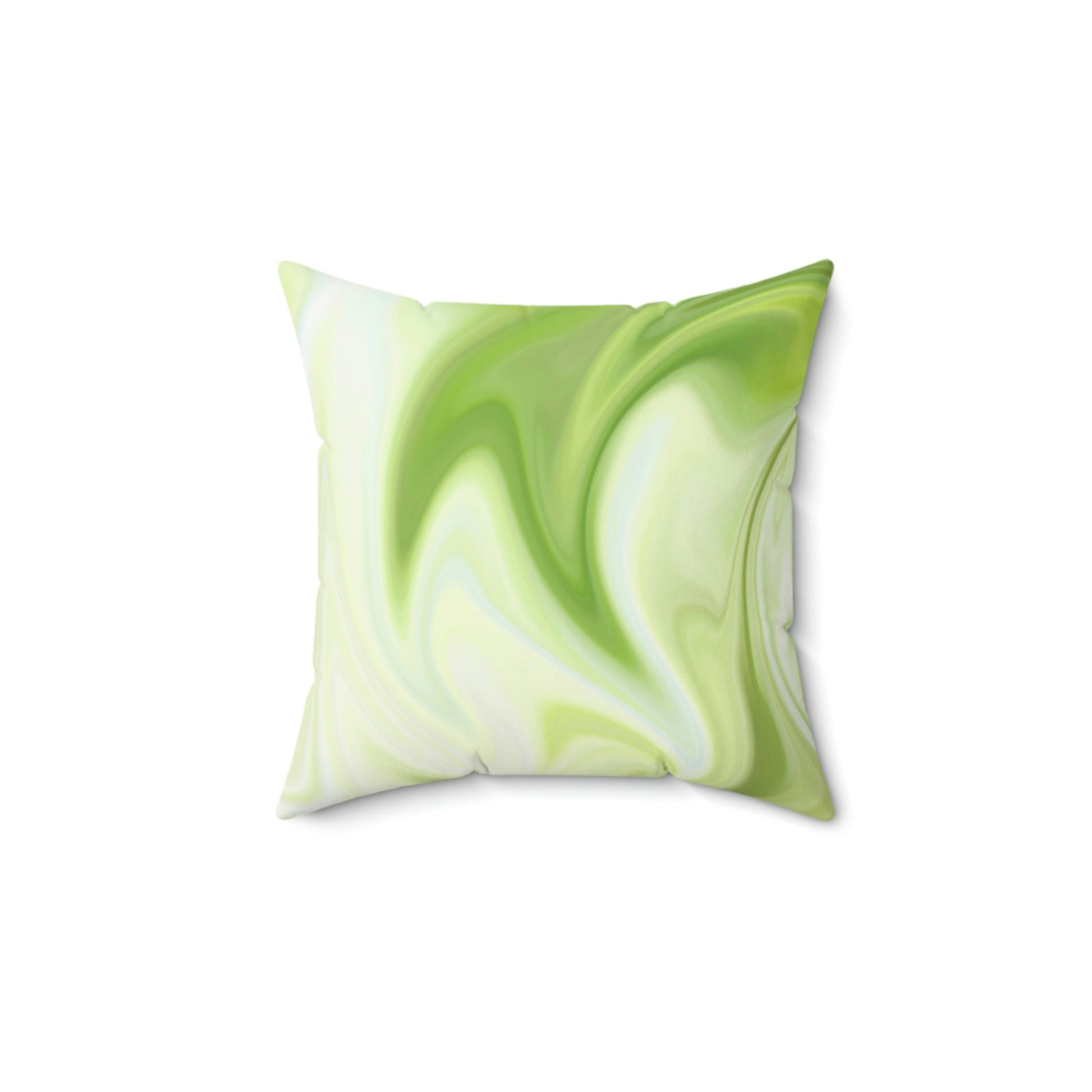 Melted Green Apple Square Pillow Home Decor Pink Sweetheart