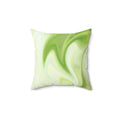 Melted Green Apple Square Pillow - Pink Sweetheart