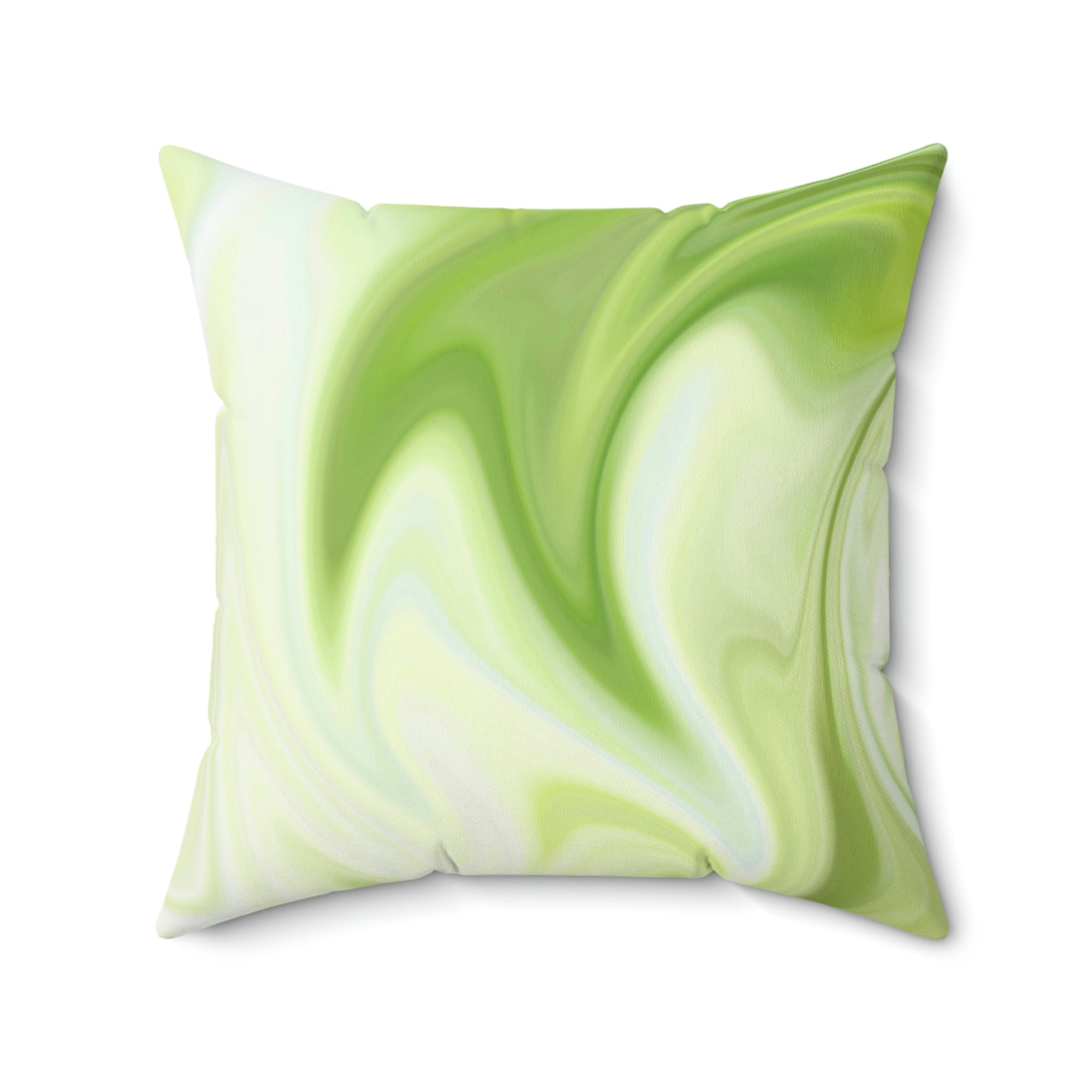 Melted Green Apple Square Pillow Home Decor Pink Sweetheart
