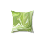 Melted Green Apple Square Pillow Home Decor Pink Sweetheart