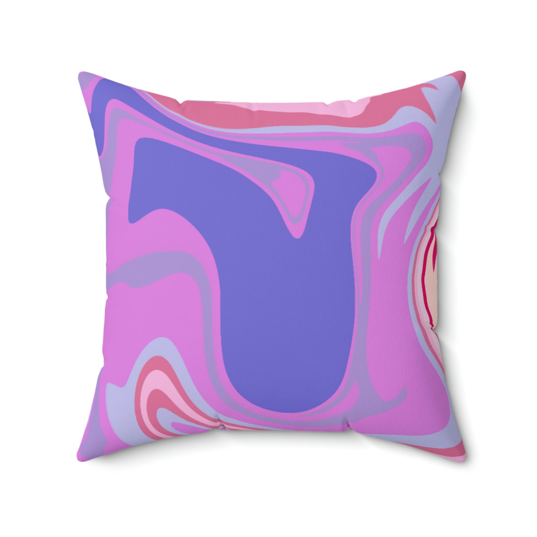 Melted Taffy Mix Square Pillow Home Decor Pink Sweetheart