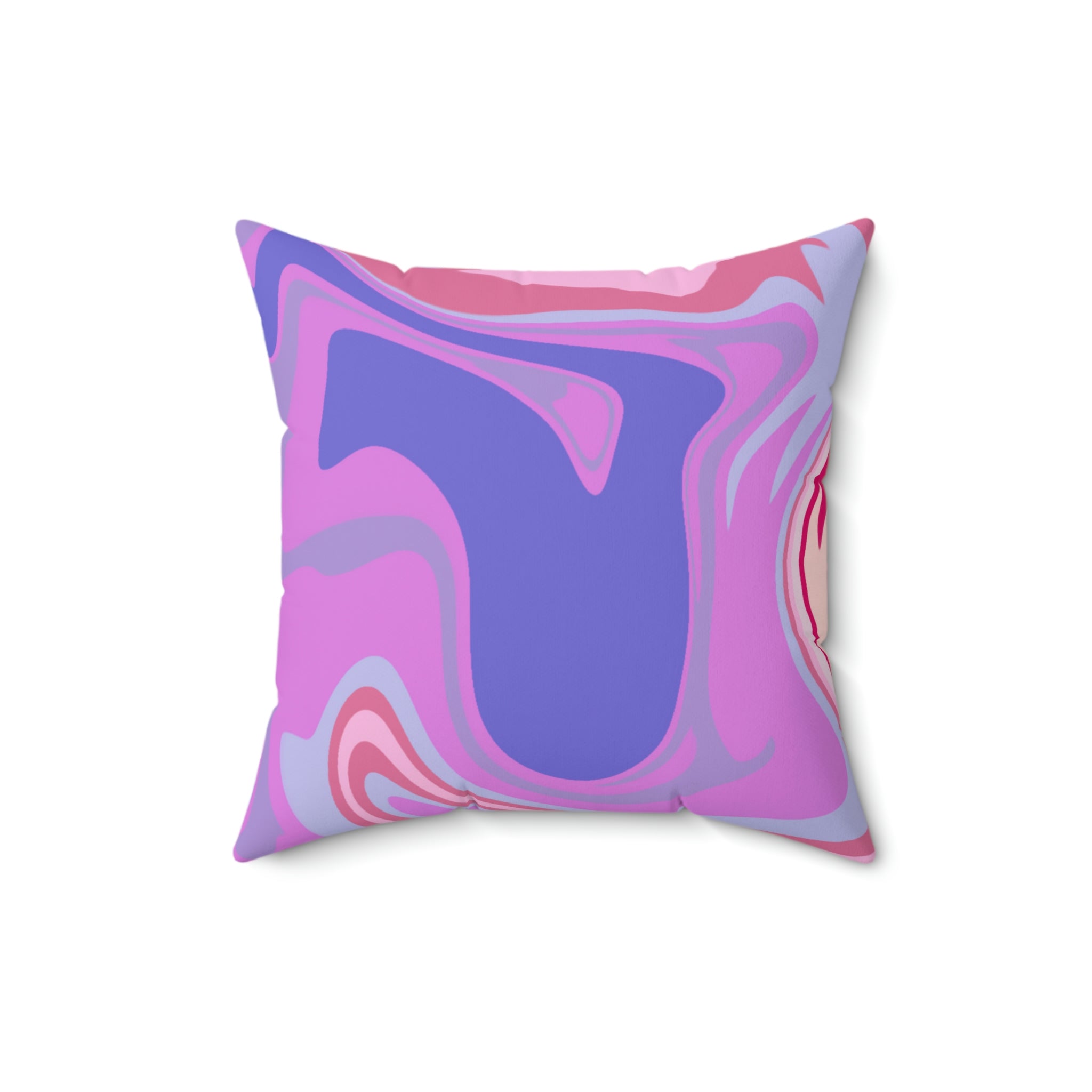 Melted Taffy Mix Square Pillow Home Decor Pink Sweetheart