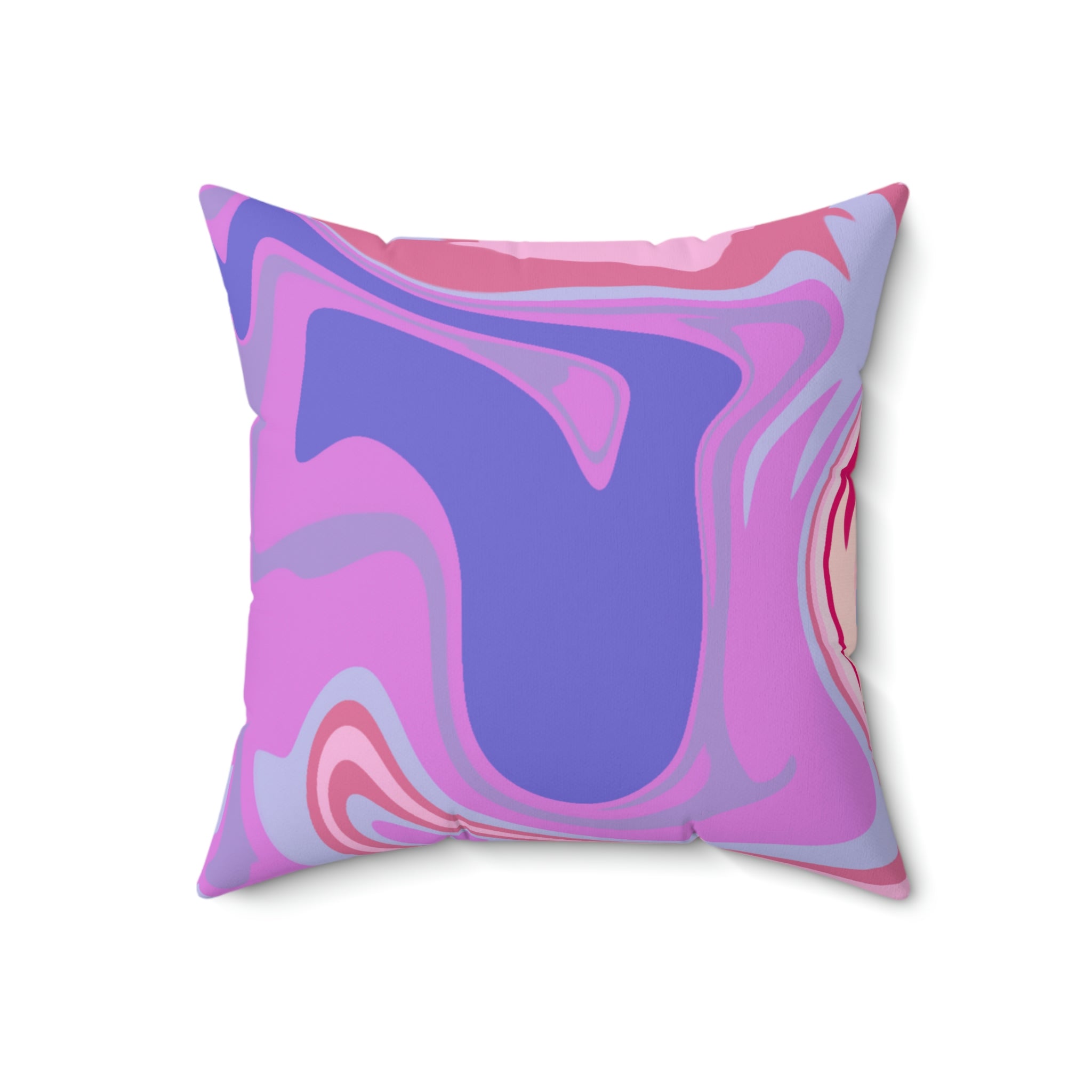 Melted Taffy Mix Square Pillow Home Decor Pink Sweetheart