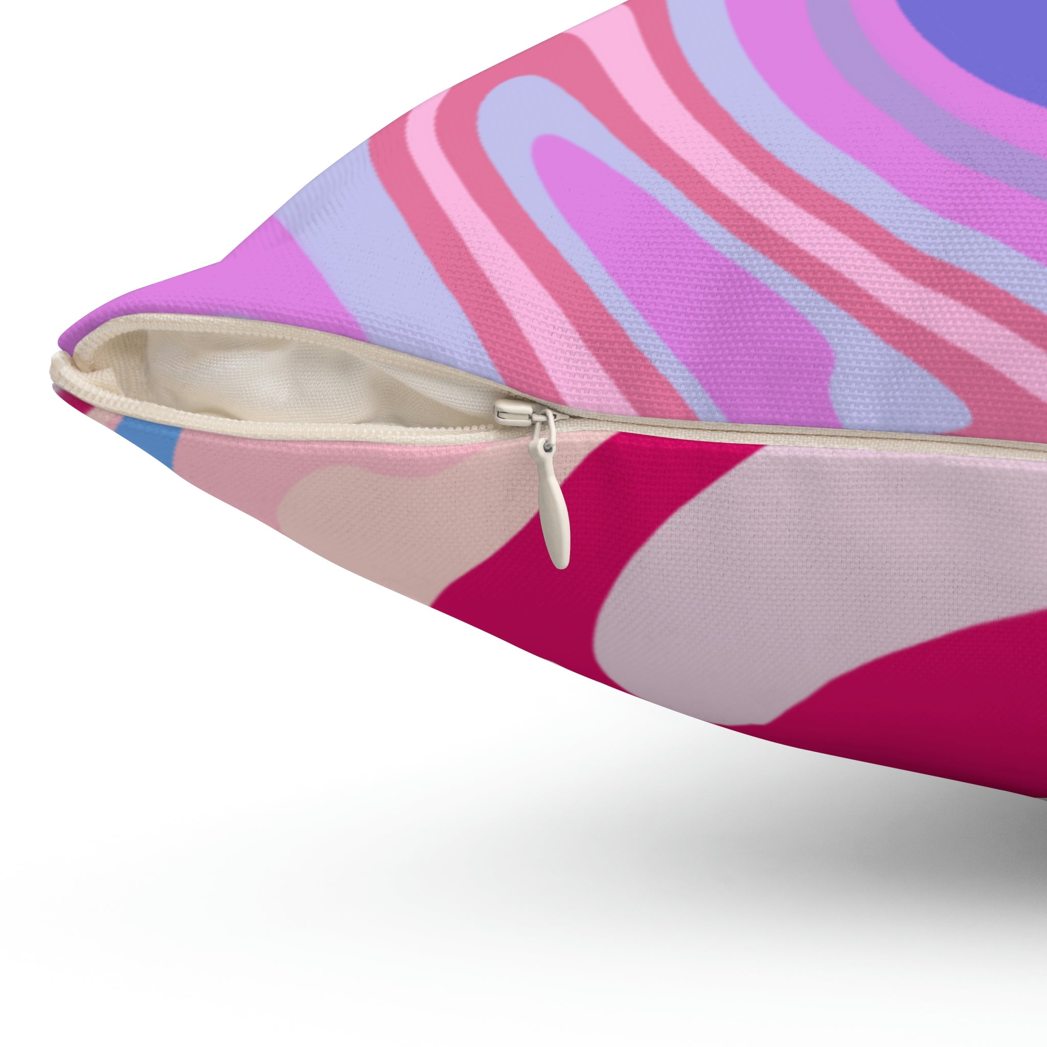 Melted Taffy Mix Square Pillow Home Decor Pink Sweetheart
