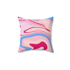 Melted Taffy Mix Square Pillow Home Decor Pink Sweetheart