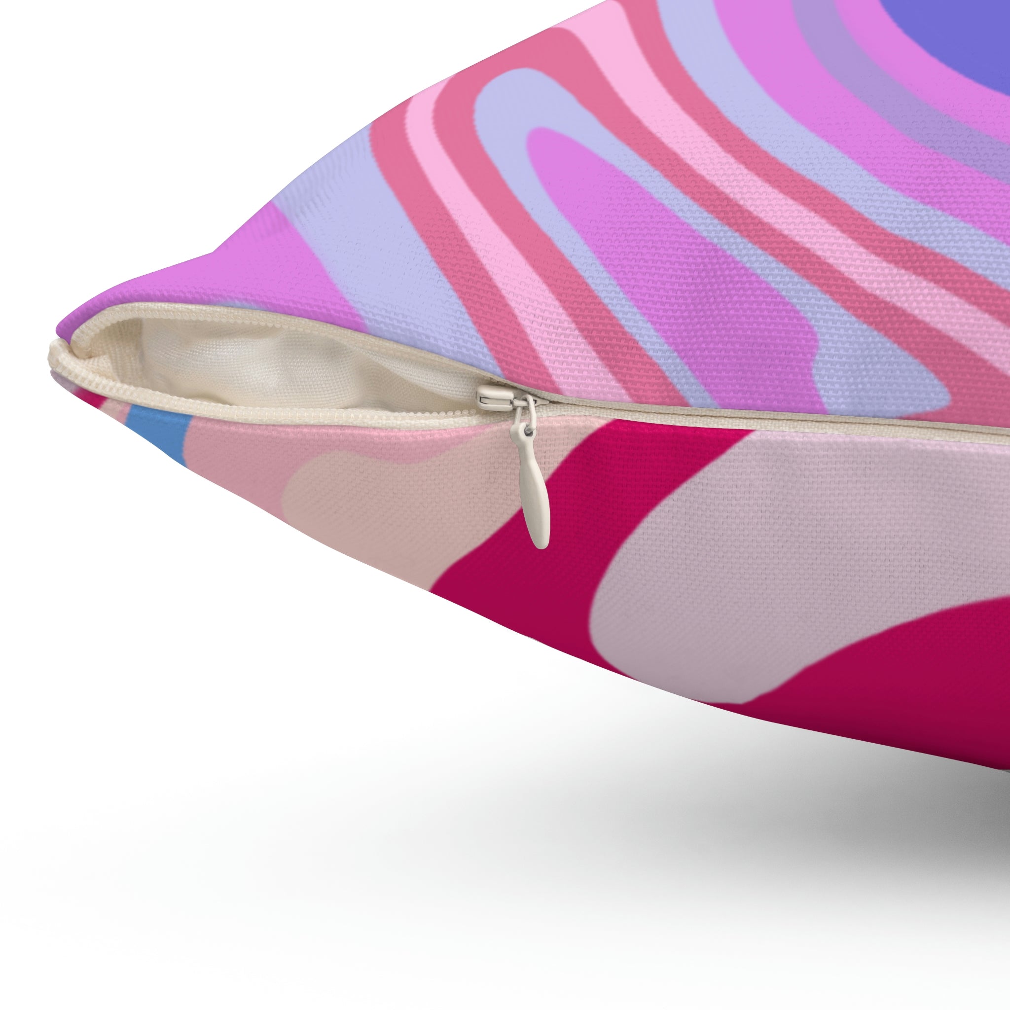 Melted Taffy Mix Square Pillow Home Decor Pink Sweetheart