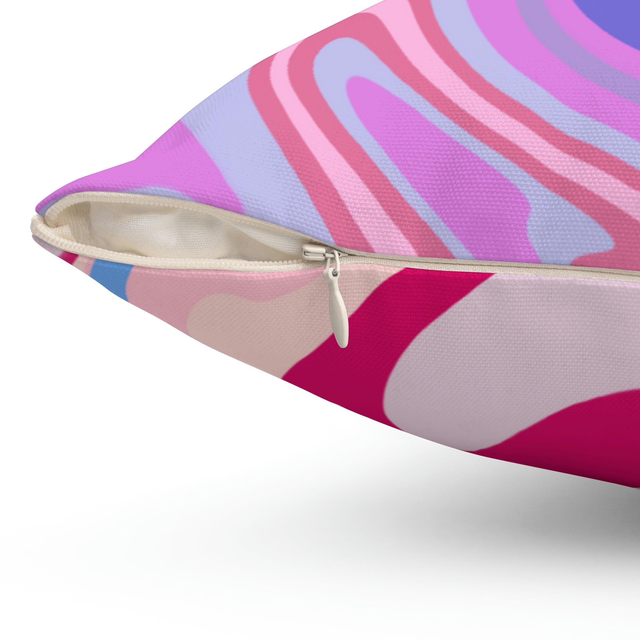 Melted Taffy Mix Square Pillow Home Decor Pink Sweetheart