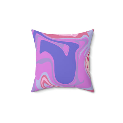Melted Taffy Mix Square Pillow Home Decor Pink Sweetheart