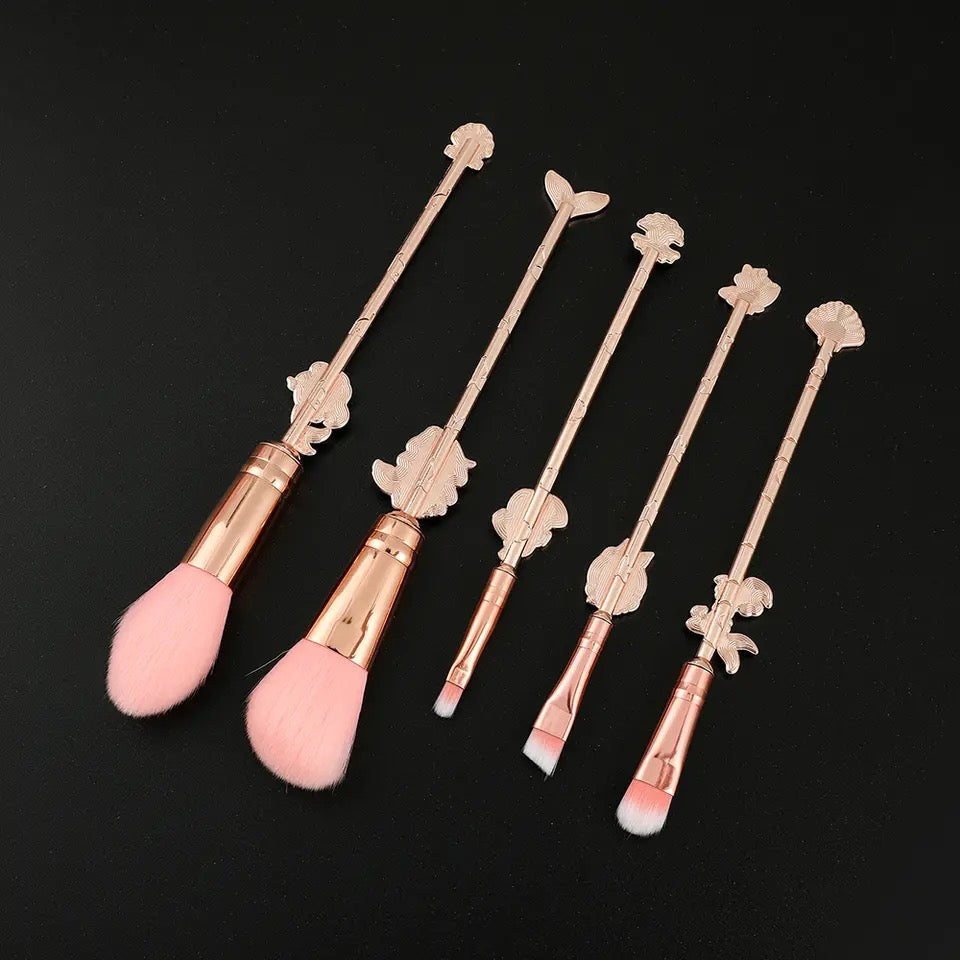 Mermaid Cosmetic Makeup Brush Set Makeup Brushes Pink Sweetheart