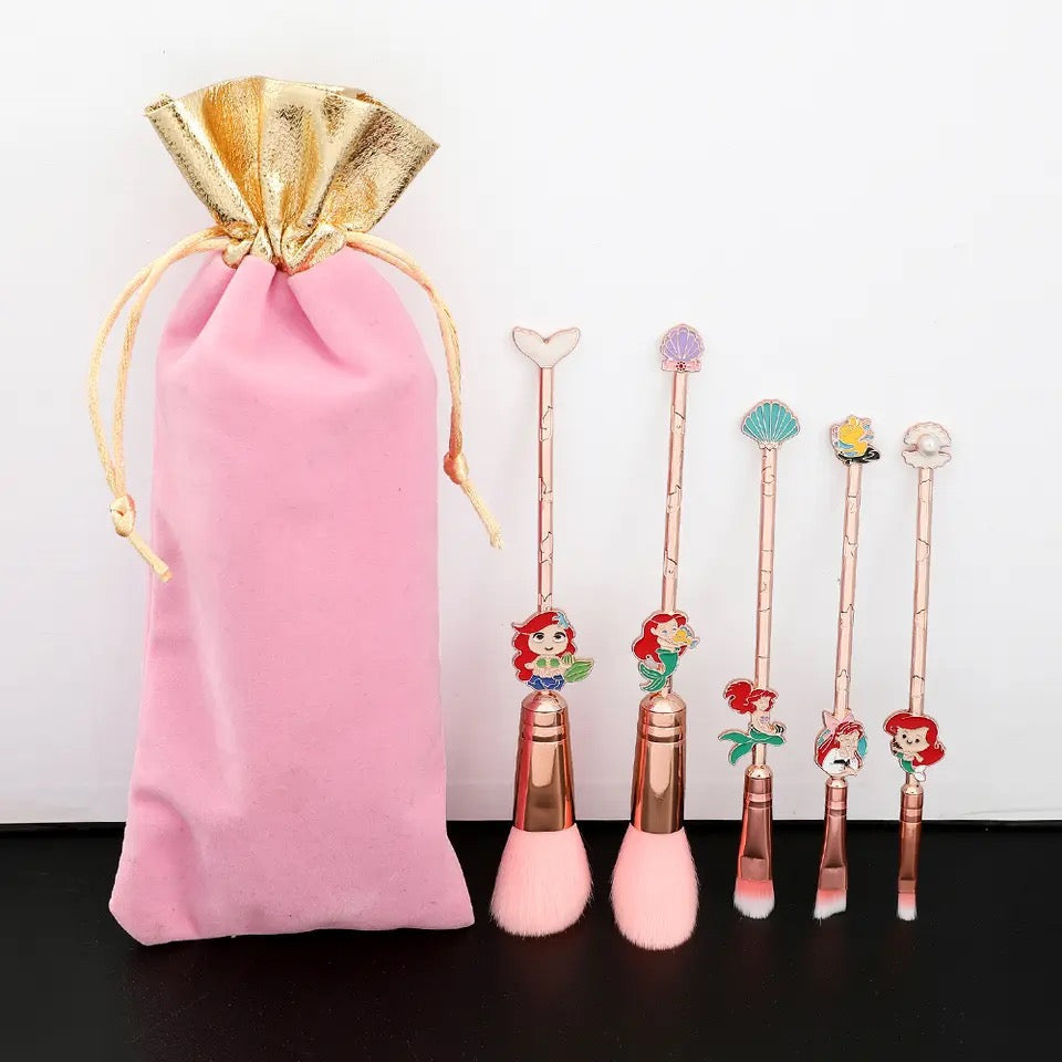 Mermaid Cosmetic Makeup Brush Set Makeup Brushes Pink Sweetheart