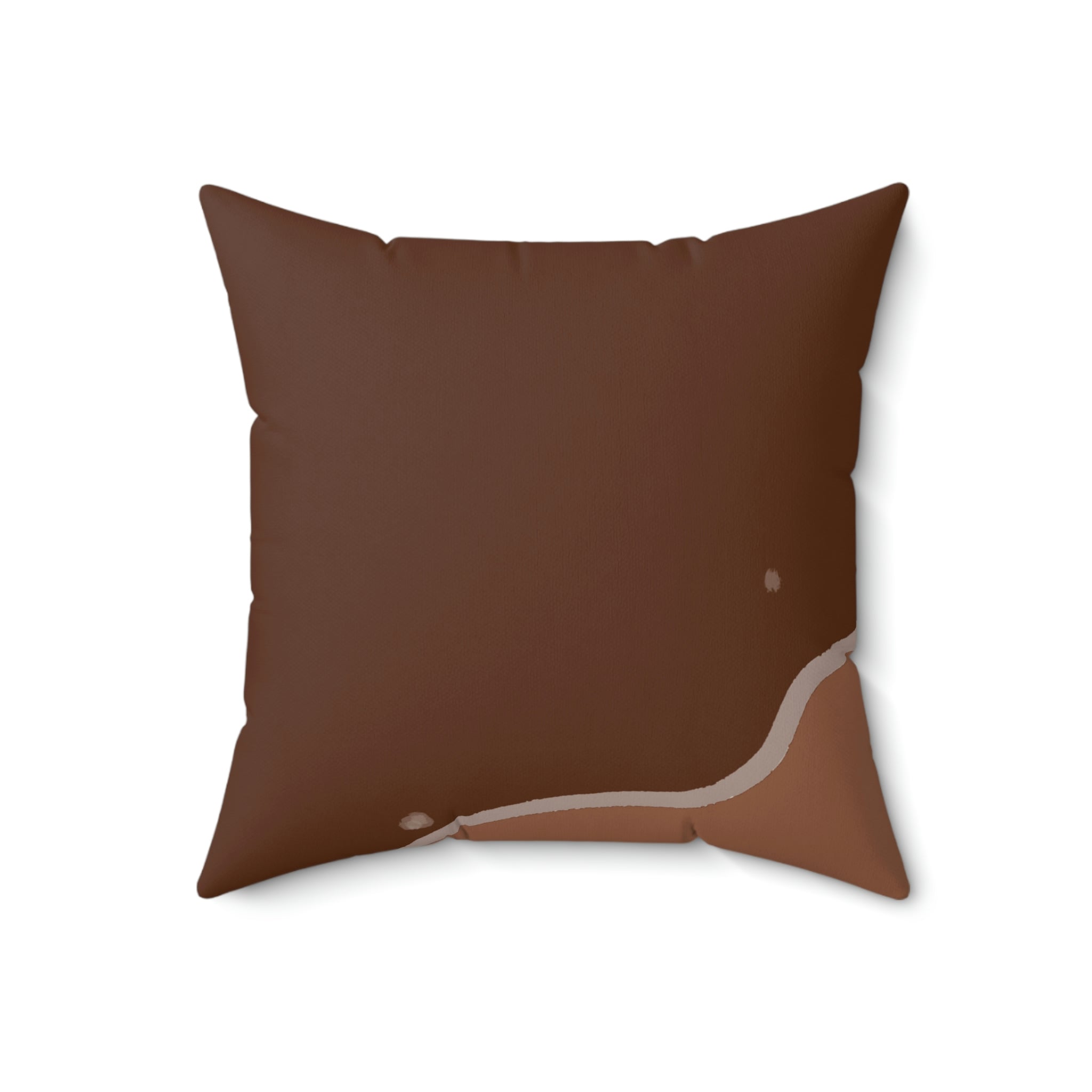 Milk Chocolate Meets Dark Chocolate Square Pillow Home Decor Pink Sweetheart