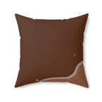 Milk Chocolate Meets Dark Chocolate Square Pillow Home Decor Pink Sweetheart