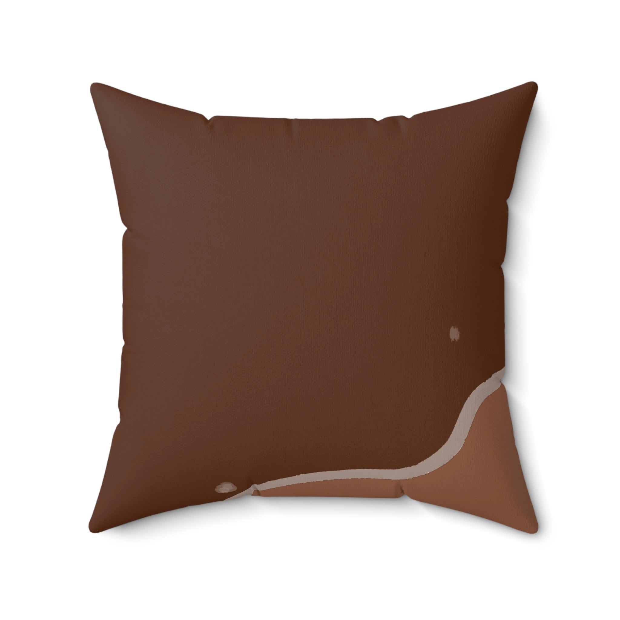 Milk Chocolate Meets Dark Chocolate Square Pillow Home Decor Pink Sweetheart