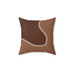 Milk Chocolate Meets Dark Chocolate Square Pillow Home Decor Pink Sweetheart