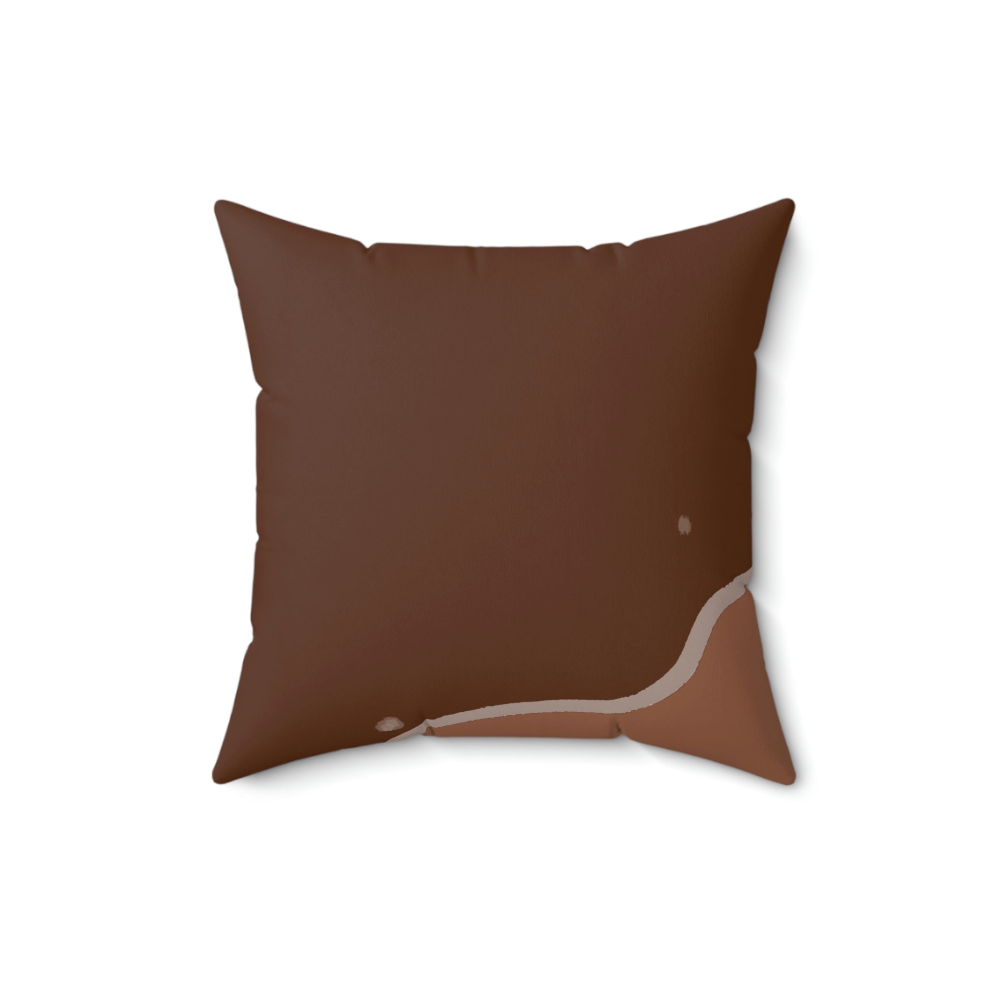 Milk Chocolate Meets Dark Chocolate Square Pillow Home Decor Pink Sweetheart