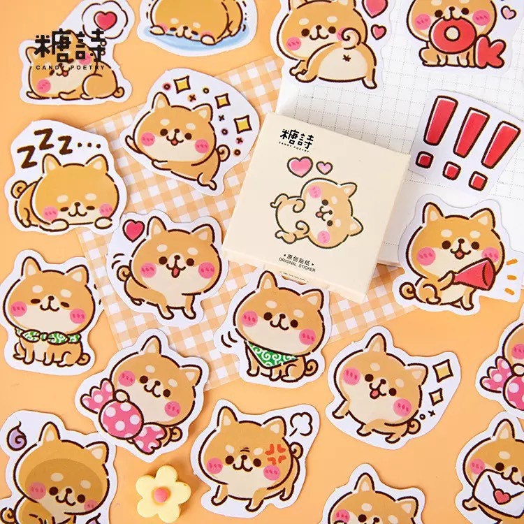 Mini Decorative Kawaii Stationery Sticker Set Decorative Stickers Pink Sweetheart