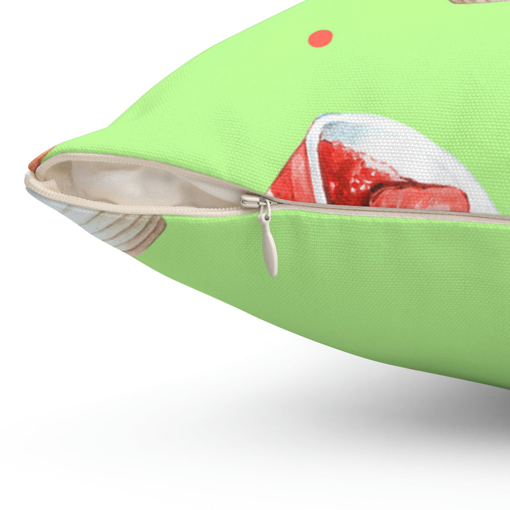 Mini Starwberry Shortcakes Square Pillow Home Decor Pink Sweetheart
