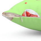 Mini Starwberry Shortcakes Square Pillow Home Decor Pink Sweetheart