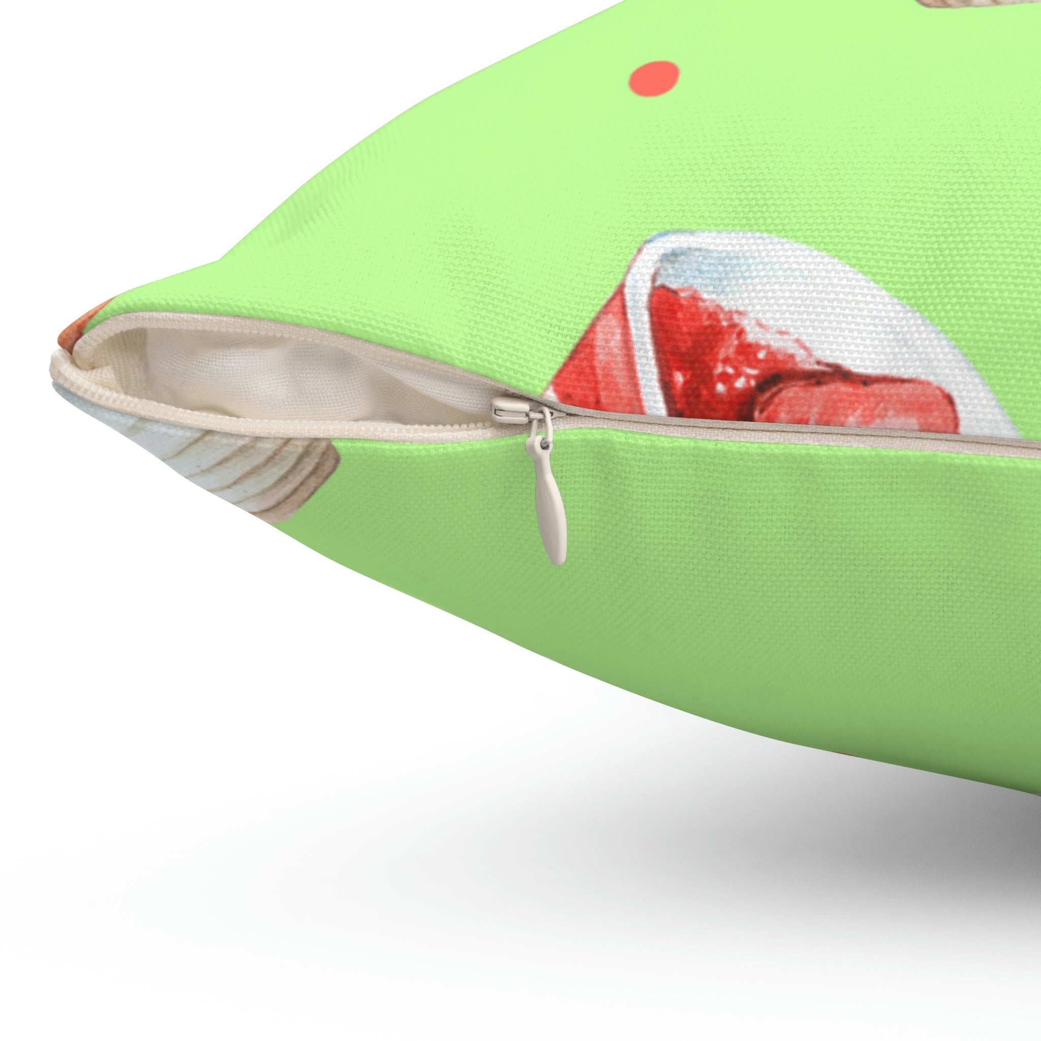 Mini Starwberry Shortcakes Square Pillow Home Decor Pink Sweetheart