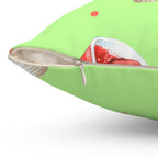 Mini Starwberry Shortcakes Square Pillow Home Decor Pink Sweetheart
