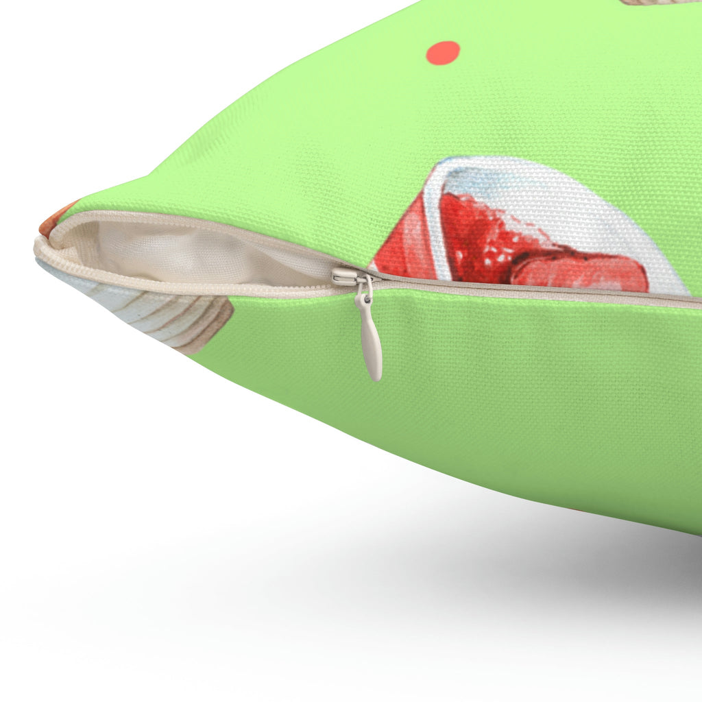 Mini Starwberry Shortcakes Square Pillow Home Decor Pink Sweetheart