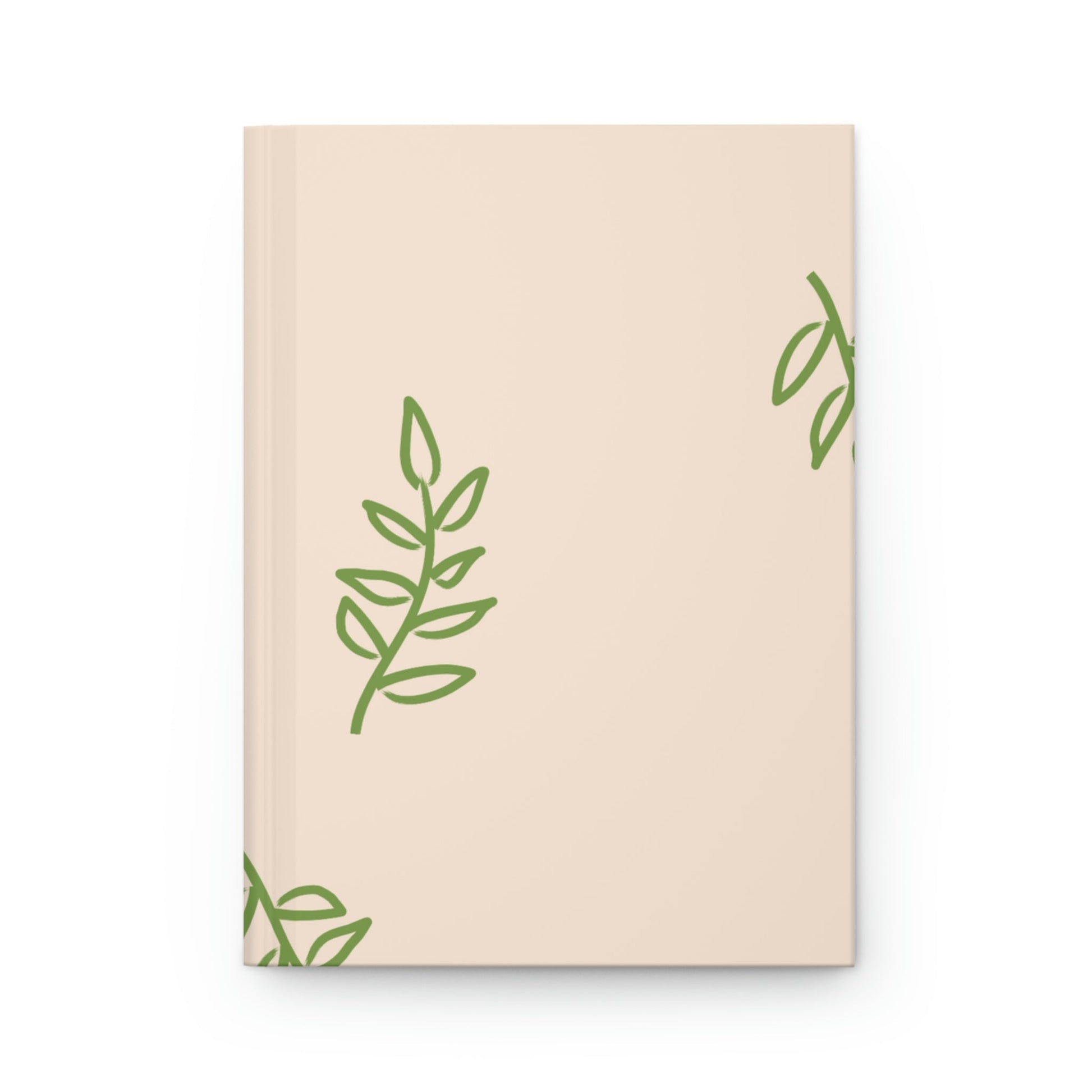 Minimalistic Leaf Hardcover Matte Journal Paper products Pink Sweetheart