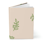 Minimalistic Leaf Hardcover Matte Journal Paper products Pink Sweetheart