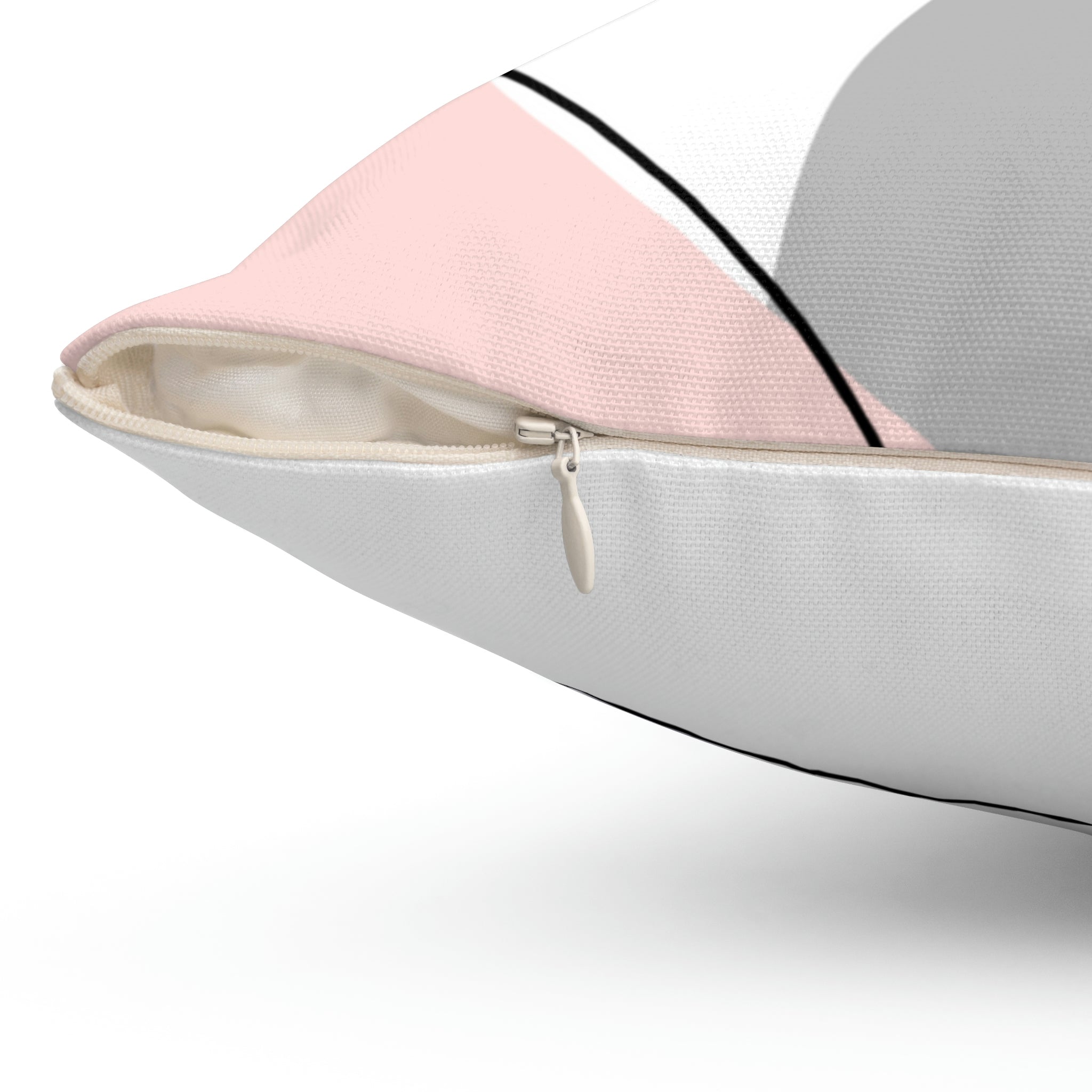 Modern Day Minimalist Square Pillow Home Decor Pink Sweetheart
