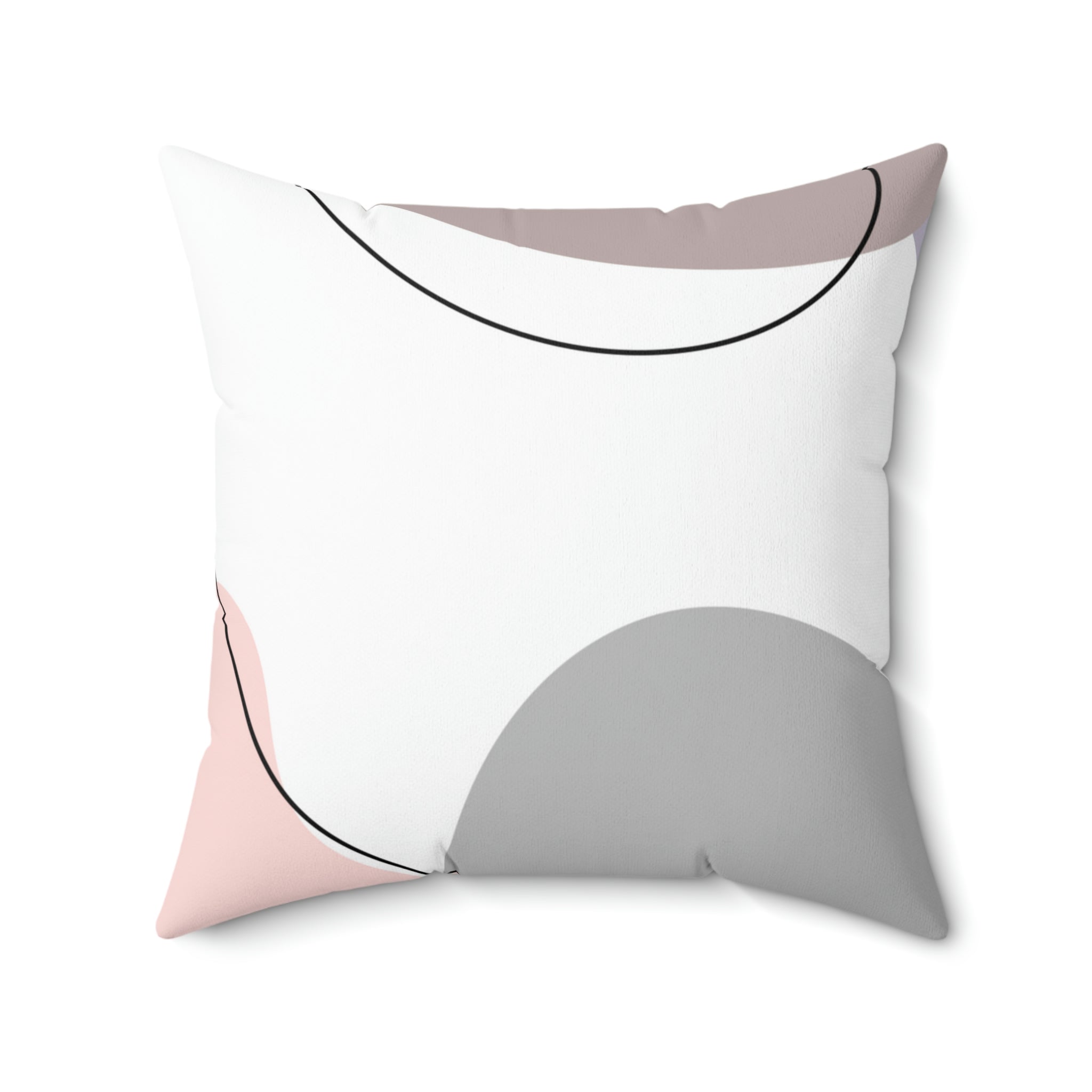 Modern Day Minimalist Square Pillow Home Decor Pink Sweetheart