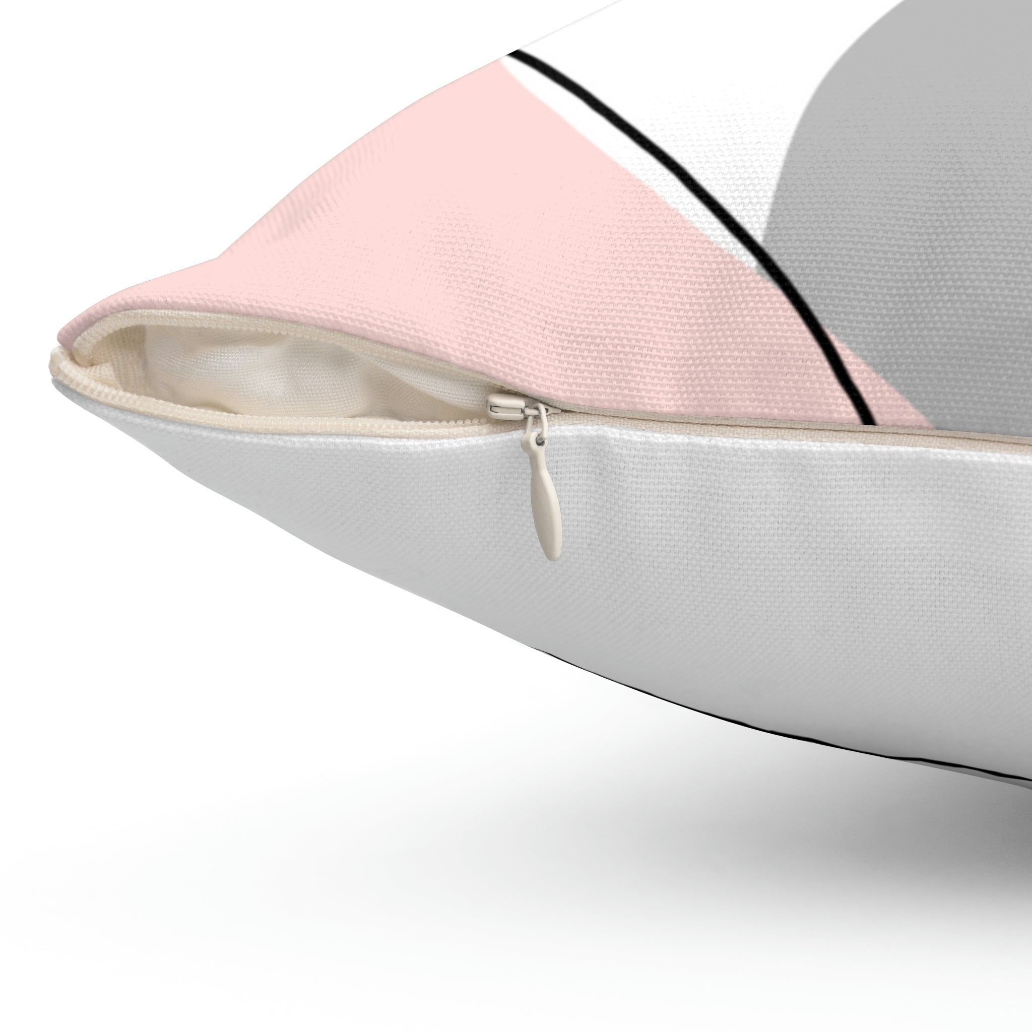 Modern Day Minimalist Square Pillow Home Decor Pink Sweetheart