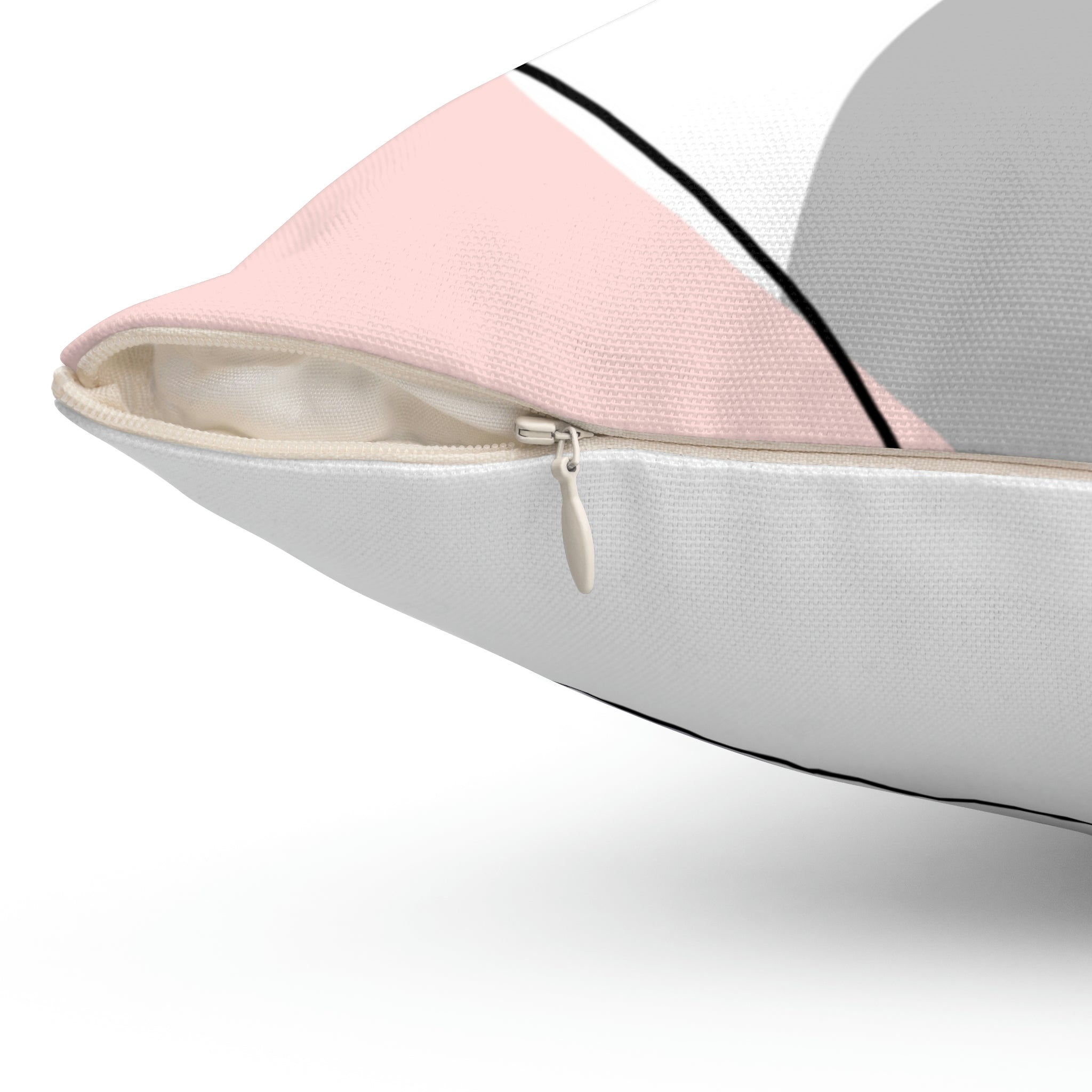 Modern Day Minimalist Square Pillow Home Decor Pink Sweetheart