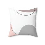 Modern Day Minimalist Square Pillow Home Decor Pink Sweetheart