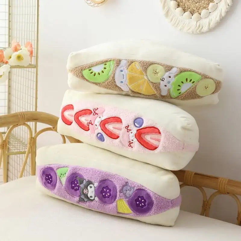 My Melody Fruit Sandwich Pillow Cushion Home Decor Pink Sweetheart