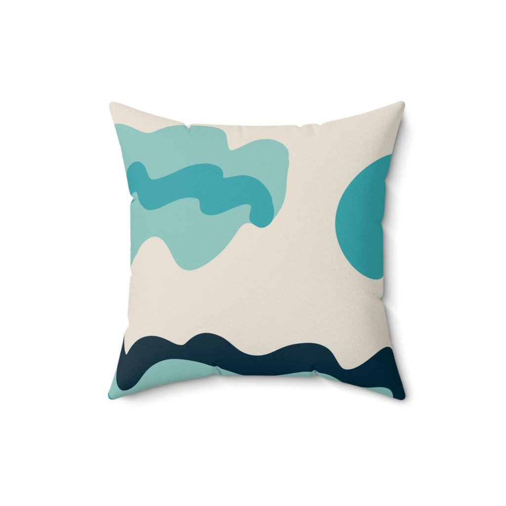 Oceanside View Square Pillow Home Decor Pink Sweetheart