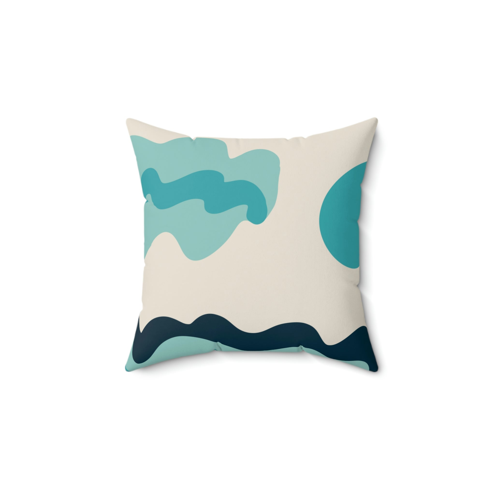 Oceanside View Square Pillow Home Decor Pink Sweetheart