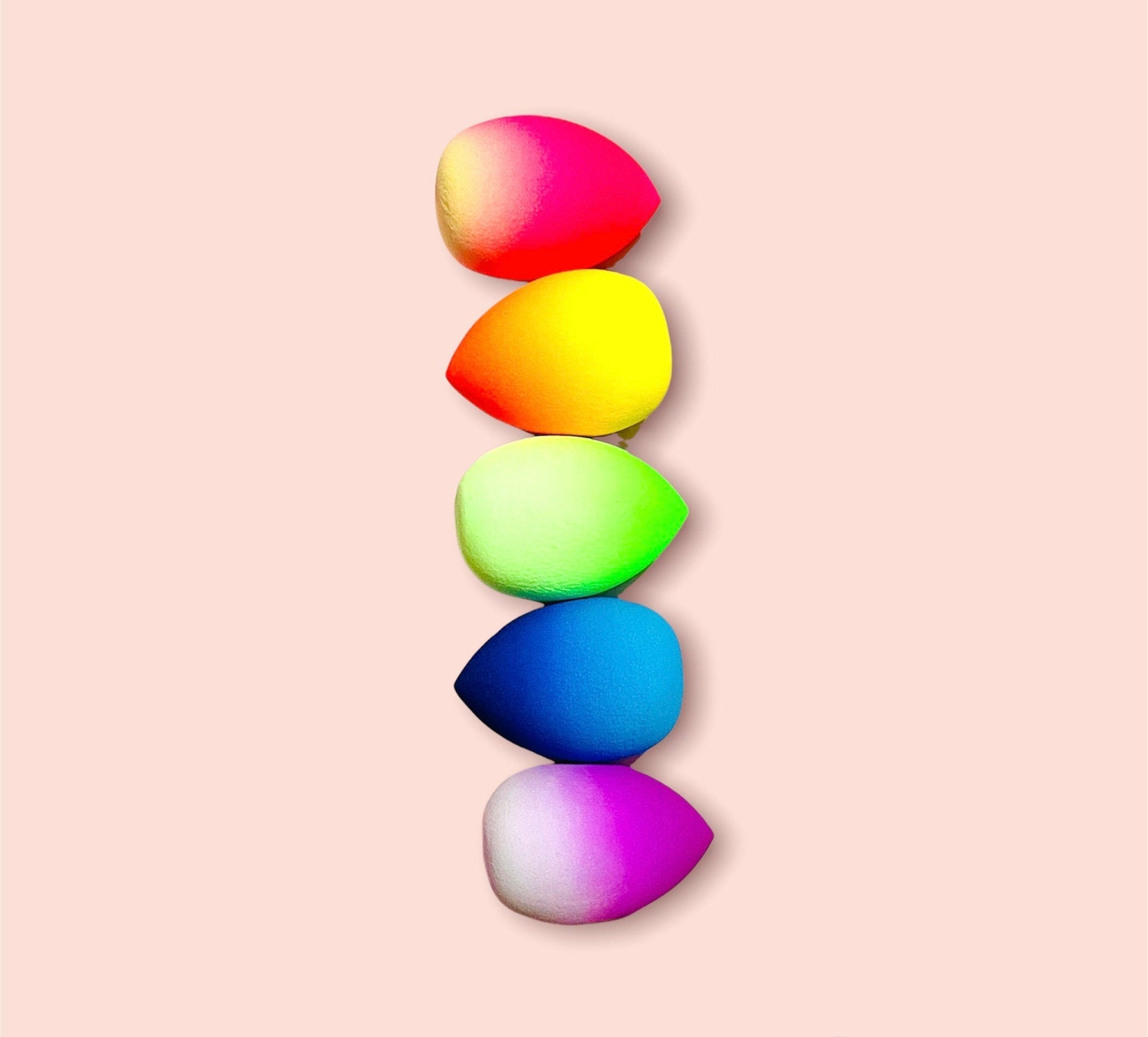 Ombre Rainbow Beauty Blender Sponges Makeup Sponges Pink Sweetheart