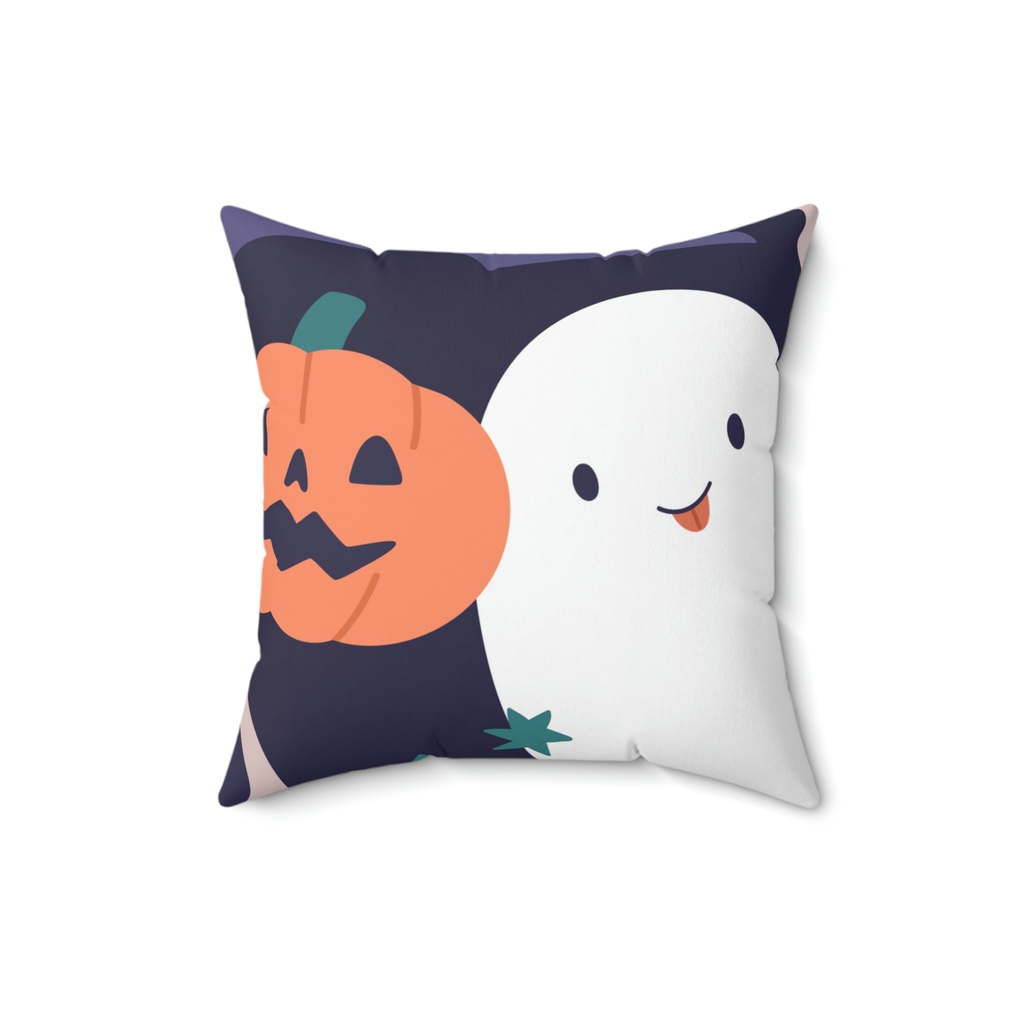 On Halloween Night Square Pillow Home Decor Pink Sweetheart