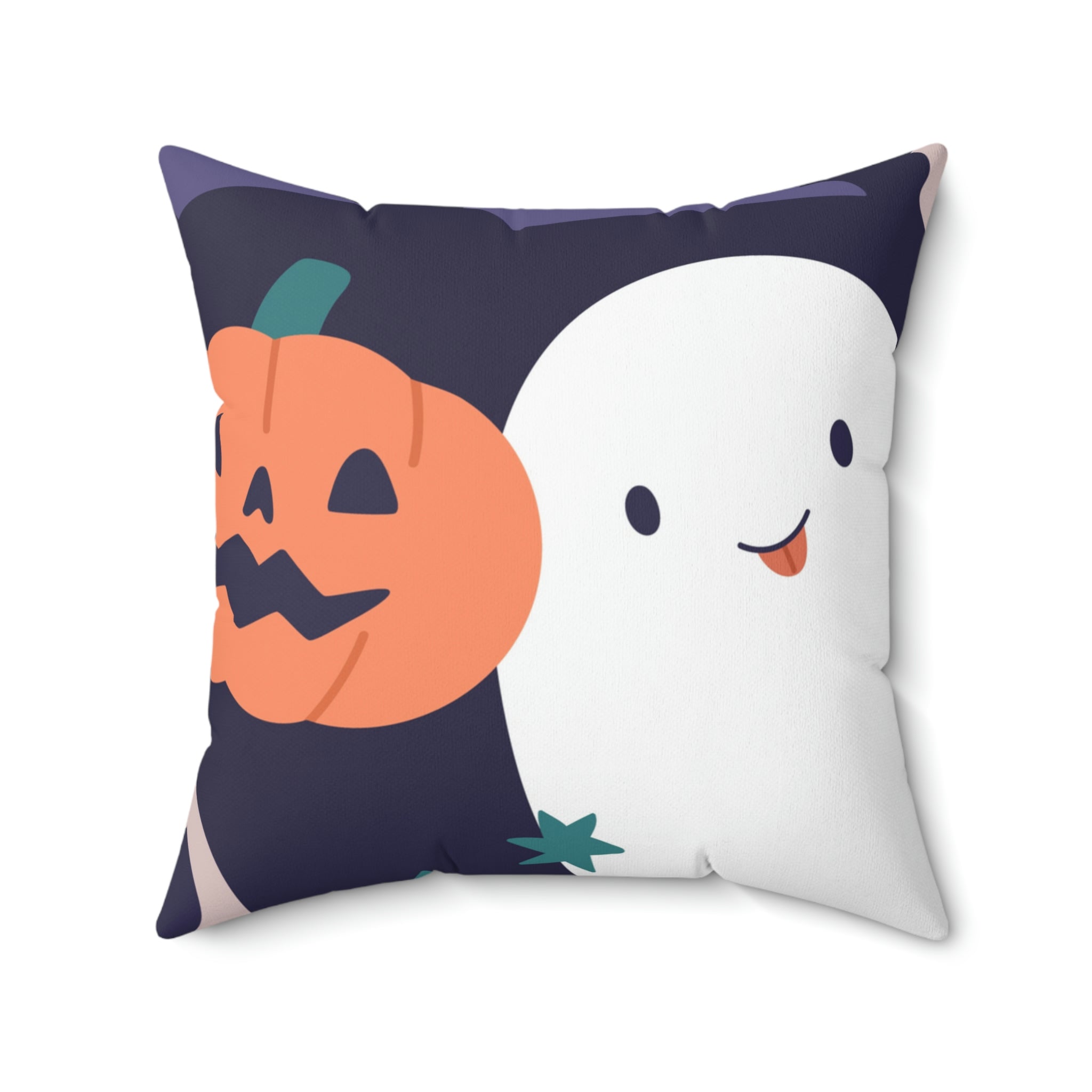 On Halloween Night Square Pillow Home Decor Pink Sweetheart