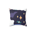 On Halloween Night Square Pillow Home Decor Pink Sweetheart