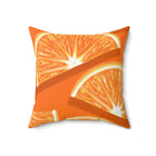 Orange Citrus Square Pillow Home Decor Pink Sweetheart