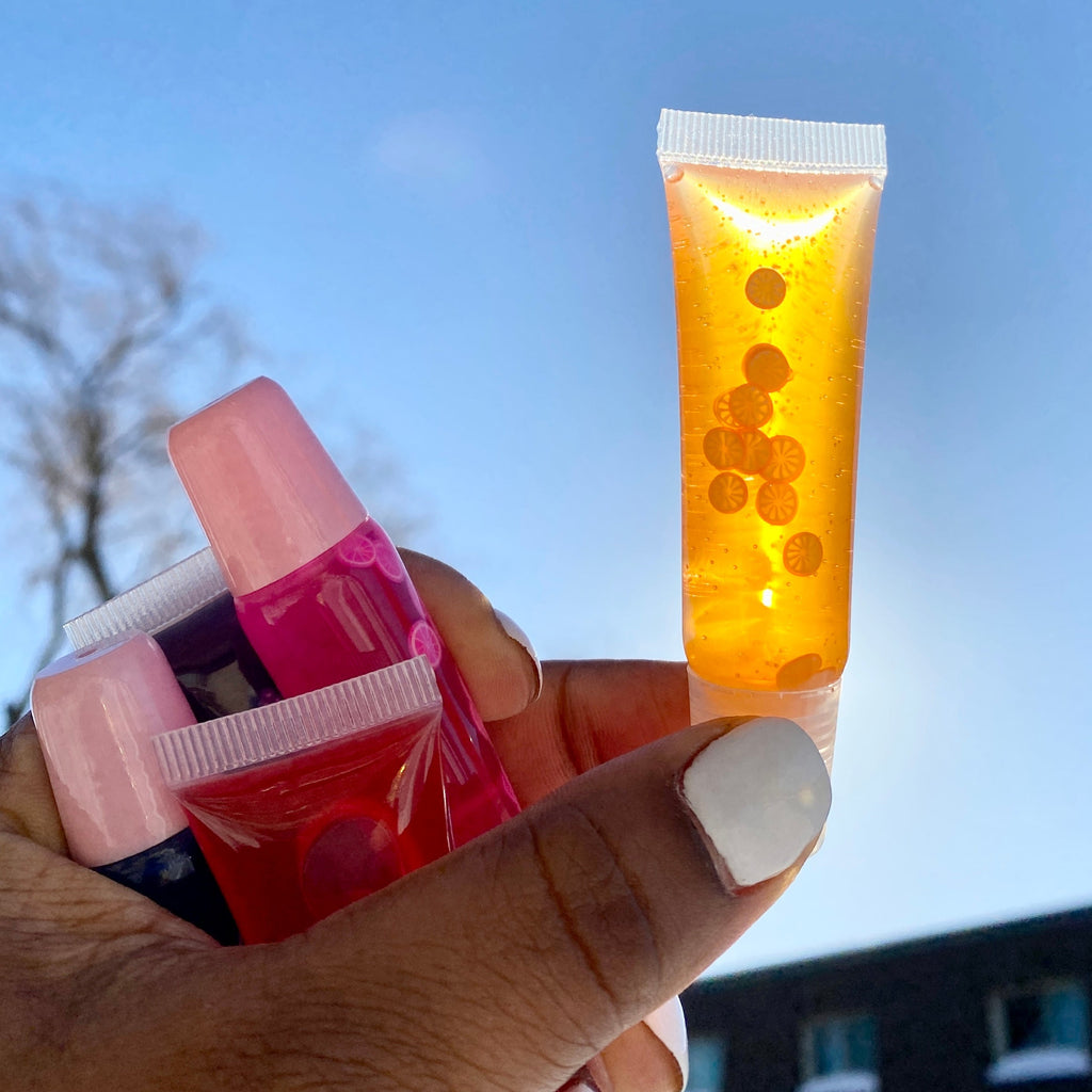 Orange Cream Lip Gloss Jelly  Pink Sweetheart