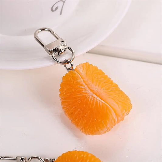 Orange Mandarin Tangerine Keychain Keychains Pink Sweetheart