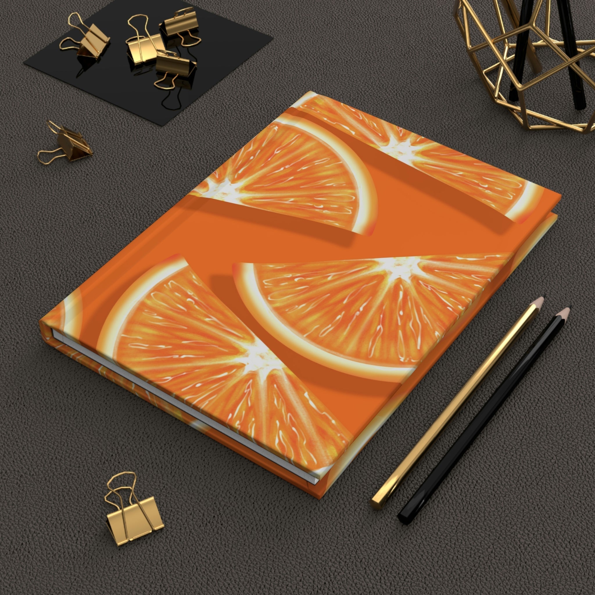 Orange Slices Hardcover Matte Journal Paper products Pink Sweetheart